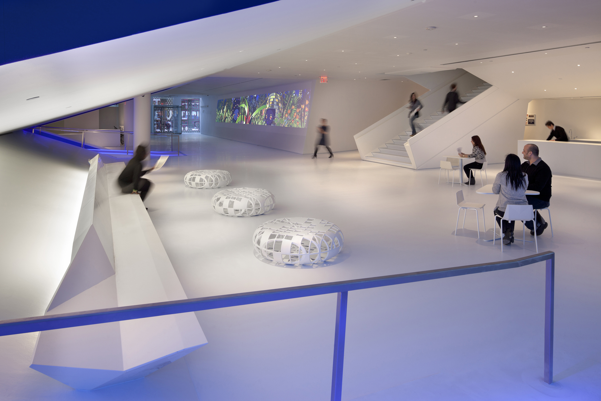 Pictured above: Lobby at the Museum of the Moving Image, designed by Leeser Architecture (Credit: Peter Aaron/Esto, Courtesy of MoMI)